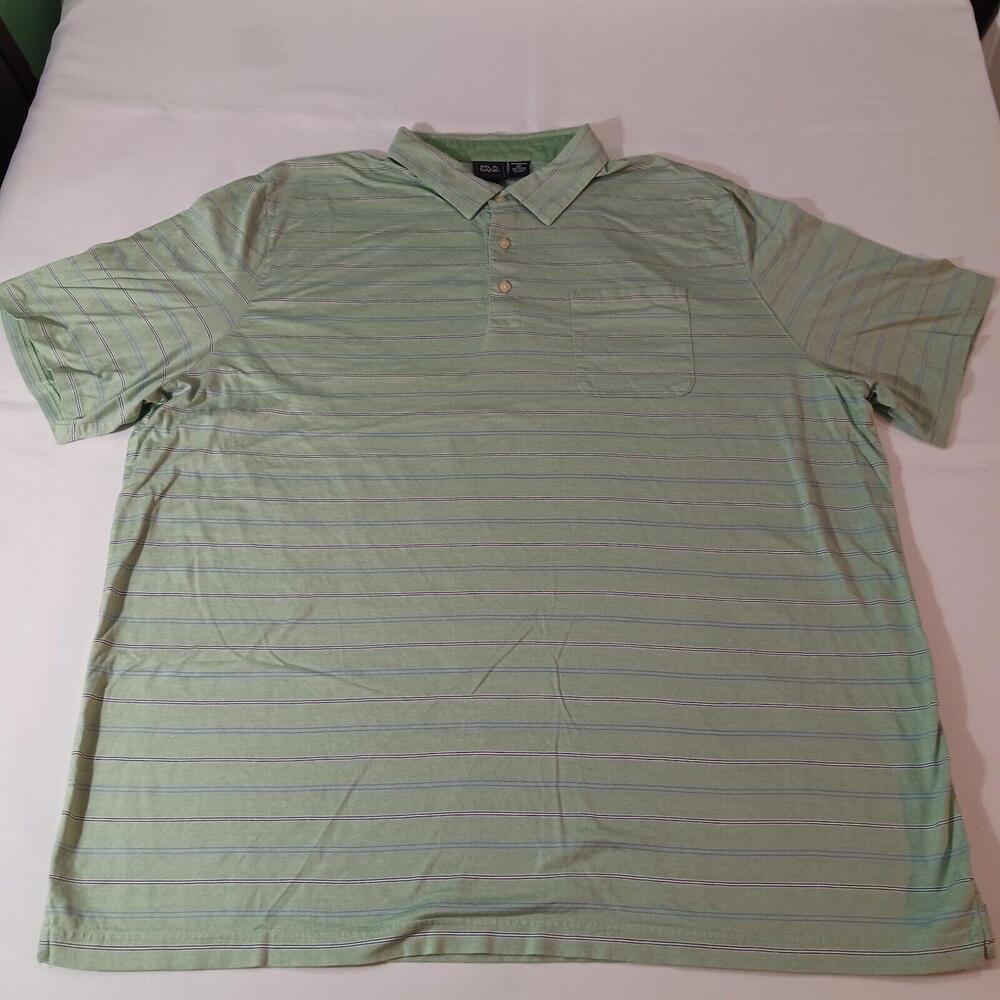 Jos A Bank Traditional Fit Men Green Stripes Short Sleeve Cotton Polo Shirt 4XLT - Picture 7 of 14